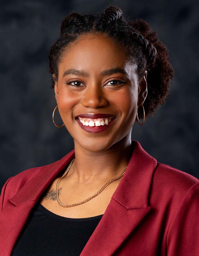 Formal studio headshot portrait of Jadalyn Johnson